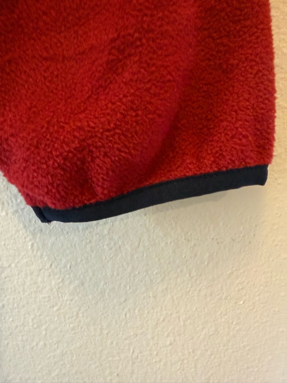 Land’s End Men Colorblock Burgundy Red Soft Fleece MD Quarter Button Sweater NWT - Picture 14 of 14